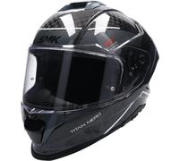 SMK TITAN CARBON NERO full face helmet black-anthracite-white XXL