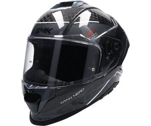 SMK TITAN CARBON NERO full face helmet black-anthracite-white XXL