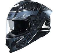 SMK Titan Carbon Nero, full face helmet XXL Black/Grey/White