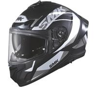 SMK Typhoon Style Helmet, black-grey-white, size L for Men