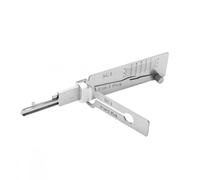 SMKBDFC 2 in 1 Stainless Steel Master Key Decoder Lock Picking Tool Master K Ey Decoder Lo-ck Picking Tool Stainless Steel Ke Locksmith Tools(SS001PRO)