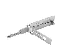 SMKBDFC 2 in 1 Stainless Steel Master Key Decoder Lock Picking Tool Master K Ey Decoder Lo-ck Picking Tool Stainless Steel Ke Locksmith Tools(AM5)