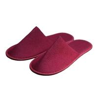 SMKBDFC 5pairs Disposable Slippers Hotel Travel Slipper Party Home Guest Men Women Unisex Closed Toe Anti-Slip Slippers Sanitary Sandals(fuchsia,38-40)
