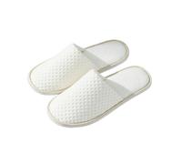 SMKBDFC 5pcs Hotel-grade Thickened Disposable Slippers Specialised for Guesthouses Inns Non-slip Travel and Home Use Slippers(Milk apricot)