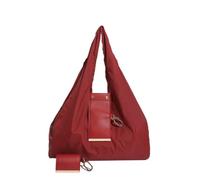 SMKBDFC Keychain Storage Bag Large Capacity Tote Bag Eco-friendly and Convenient Shopping Pendant Shoulder Accessory(red)