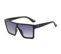 SMKBDFC Square-framed European and American Style Trendy Sunglasses for Cycling and Driving Punk Style Sun Protection, and Integrated Sunglasses(C9)