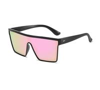 SMKBDFC Square-framed European and American Style Trendy Sunglasses for Cycling and Driving Punk Style Sun Protection, and Integrated Sunglasses(C3)