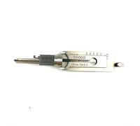SMKBDFC SS002 Lock Pick Tool for Double-Groove Door Lock,pro 2 in 1 Decoder and Pick Tools Stainless Steel Key Decoder, Master Key Decoder Lock Pick Decoder(SS002)