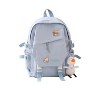 SMKZDYC Oxford Cloth Backpack Casual High-Capacity Student Rucksack(blue)