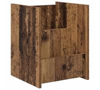 smlekwc Magazine Rack Old Wood 35 x 35 x 45 cm Engineered Wood | Rectangular shape, engineered wood, wipes clean with damp cloth, simple assembly, screwdriver needed, two people setup