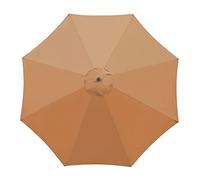 SMLJFO Parasol Umbrella Replacement Canopy Cover 8 Ribs 9.8ft Market Table Umbrella Canopy Waterproof Anti-ultraviolet Umbrella Replacement Fabric/Khaki