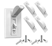 Smloplom Light Switch Guard, 4 Pack Light Switch Lock, Light Switch Cover Guard, Child Proof Light switch cover, Prevent Children and Adults from Accidentally Turning Your Lights on or off (White)