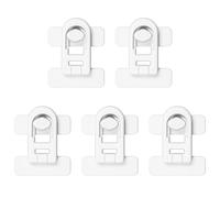 SMLOPLOM Pack of 5 Child Locks for Cupboards Drawers Magnetic Cabinet Lock with Strong Adhesive No Drilling for Doors Windows Fridge White