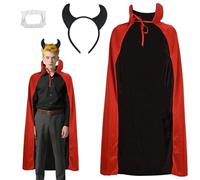 Smlper Children's Halloween vampire costume, Dracula costume, Halloween carnival vampire role play costumes
