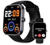 Smlper Smart Watch for Men Women,1.91" HD Smart Watches Answer/Make Calls,Fitness Watch with Heart Rate Sleep Monitor,110+Sports,Step Counter Activity Trackers,Smartwatches for Android IOS (Black)