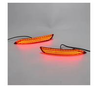 SMLZZC Door Side Wing Mirror Indicator Light For VW For POLO 2014-2018 Car Rear Bumper Lights Rear Brake Light Turn Signal Light Bumper Reflector Tail Lamp(Style 2)