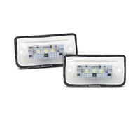 SMLZZC Licence Lamp Replacement For Benz For W203 For C209 For W209 For A209 For R230 2Pcs White LED Number License Plate Light Replace A2308200166 A2308200256