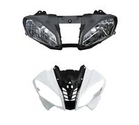 SMLZZC Motorbike Headlights For YZF R6 2008 2009 2010 2011 2012 2013 2014 2015 2016 Motorcycle Unpainted Upper Front Fairing Cowl Nose Headlight(With Fairing)