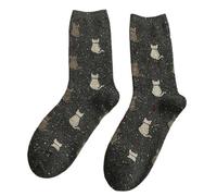 SMMZRF 3/5 Pairs Of Cute Cat Harajuku Women'S Wool Kawaii Thickened Socks For Autumn And Winter-03-3Pair