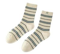 SMMZRF 3/5 Pairs Women'S Cotton Cartoon Dog Embroidery Contrast Stripe Warm Mid-Calf Socks-A1-3 Bayer
