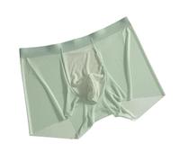 SMMZRF Briefs Boxers 3-Pack Of Men'S Ultra-Thin Seamless Underwear, Ice Silk, Plus Size Boxer Briefs-A1-3Pc-L