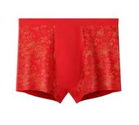 SMMZRF Men'S Underwear 10Xl Men'S Underwear 150Kg High Waist Underwear Plus Size Boxer Briefs Boxer Shorts-Red-2Pc-9Xl