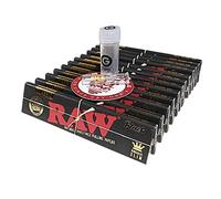 SMO King Gold G Tip X RAW Classic Black King Size Slim 12 Pack Bundle