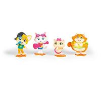 Smoby 44 Cats - Pack of 4 Articulated Figures, Characters of Lampo, Meatball, Pilou and Milady- 8 cm
