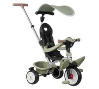 Smoby - Baby Balade Green Tricycle - 3-in-1 Convertible - Parent Handle - Parking Brake - Footrest - UV-Protective Sunshade - From 10 Months
