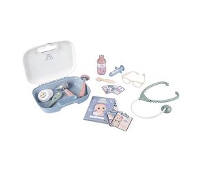 Smoby BABY CARE ON THE GO BAG 19-Piece Baby Doll Accessories Set with Carrying Case - Includes play glasses, stethoscope and many more, Perfect for Kids and Toddlers for interactive care role play