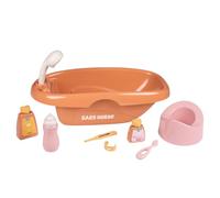Smoby - Baby Nurse - Bathtub and Accessories Set - Numerous Accessories - Imitation Toy - Taking Care of Your Baby - Recycled Material - From 3 Years Old - Made in France