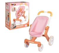 Smoby - Baby Nurse - Pop Stroller - for Dolls up to 42 cm - Ergonomic Handle - Multi-directional Wheels - From 18 Months - Made in Spain