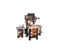 Smoby Black and Decker Kids Mega Centre Workbench with 95+ Accessories Pretend play toy workbench with tools