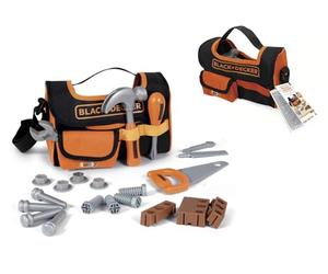 Smoby Black And Decker Kids Role Play Fabric Tool Case With 4 Tools