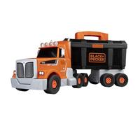 Smoby - Black+Decker - Bricolo Truck - Accessories Included - Trailer - Carry Handle - Crane Construction - From 3 Years