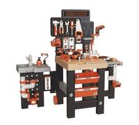 Smoby - BLACK+DECKER - Mega Center - Large Children's DIY Workshop - Multi-activity Workbench - 6 Tools and pretend play accessories - Ages 3+