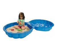 Smoby Blue Shell Design Sandpit and Paddling Pool | For children aged 18+ months | Made from Durable & Weatherproof anti-UV Plastic