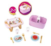 Smoby - Disney Princess 2-in-1 Picnic Basket - Transforms into a Side Table - 14 Accessories Included - Ages 3+ - Made in France