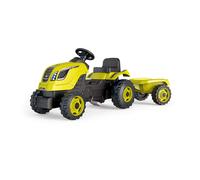 Smoby Farmer Xl Tractor With Trailer Yellow