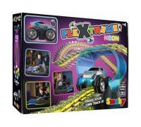 Smoby - FleXtreme Neon - Luminous Car Circuit - 2.60m of Translucent Tracks - Electronic Tunnel + 1 Vehicle Included - Batteries Included - Suitable for Ages 4+