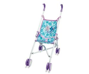 Smoby Folding Stitch Umbrella Stroller for Baby Dolls up to 42 cm Lightweight and Practical with Sturdy Metal Frame and Washable Fabric (7600250115)