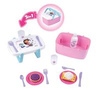 Smoby - Gabby and the Magic House 2-in-1 Picnic Basket - Transforms into a Side Table - 14 Accessories Included - Ages 3+ - Made in France