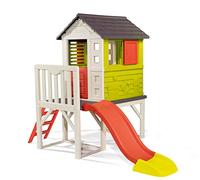 Smoby Kids Playhouse on Stilts with Slide | Strong and Durable Wendy House, Suitable for Outdoor and Garden Use