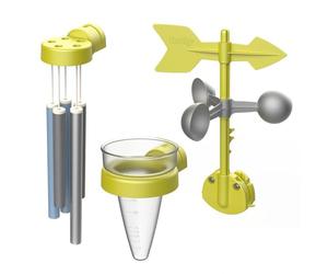 Smoby - Kit Météo - Accessoires de Maison Smoby - Carillon + pluviometre + girouette - Dés 2 ans
