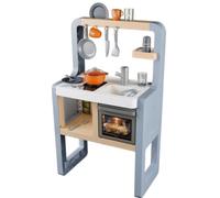 Smoby - Kitchen Rosemary - Elegance and Functionality - Hob, Sink, Oven, Splash Guard etc. - 19 Accessories Included - From 3 Years - Recycled Material - French Product
