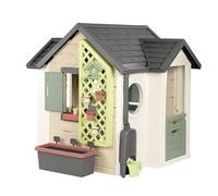 SMOBY LIFE Age 2+ GARDEN HOUSE PLAYHOUSE with 15 accessories. Indoor/outdoor sustainable play with 64% recycled material