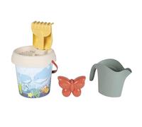 Smoby Life - Filled Bucket - Includes Watering Can, Sand Mold, and Sieve - Recycled Material - Suitable for Ages 18 Months and Up - Made in France