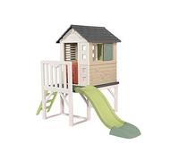 Smoby Life House On Stilts Playhouse With Slide One Colour