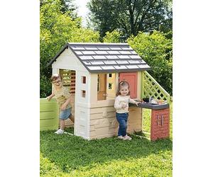 Smoby Life Nature Playhouse With Kitchen One Colour