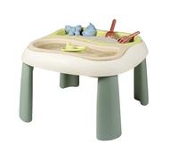 Smoby Life - Sand and Water Table - 2 Removable Trays, Shovel, Rake, Boat, Sand Molds - Toy for Outdoor Use - Recycled Material - From 18 Months - Made in France